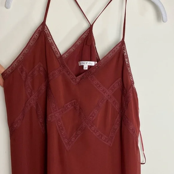 Women's Willow and Clay Chiffon Midi Shift Slip Dress Sz: Medium - Picture 3 of 12